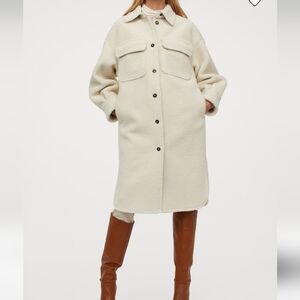H&M Cream Teddy Jacket